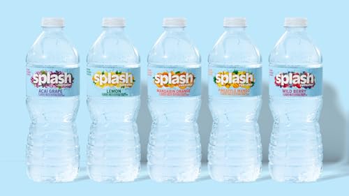 Splash Refresher Wild Berry Flavor Water Beverage 16.9 Fl Oz Plastic Bottle Pack of 6