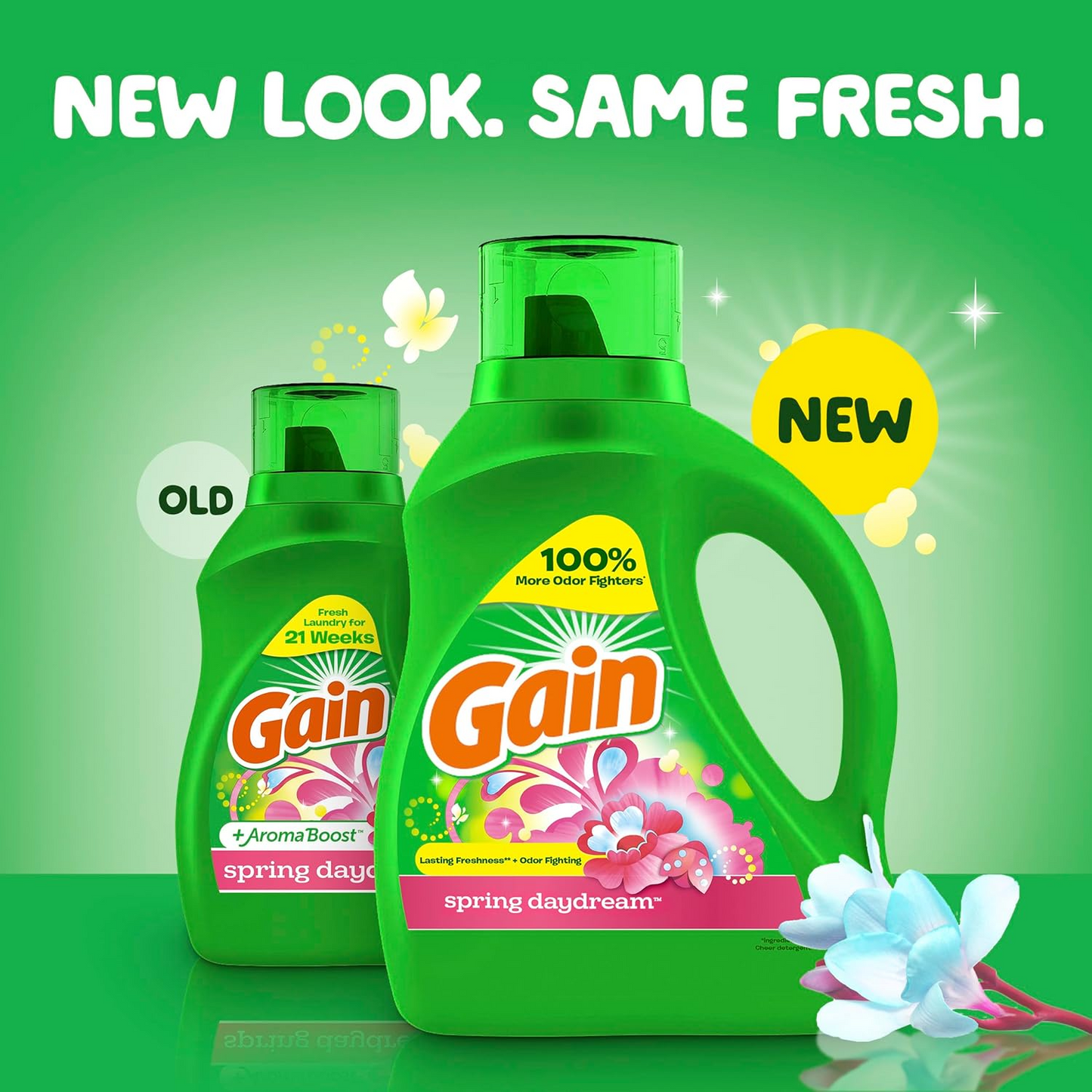 Gain Liquid Laundry Detergent, Spring Daydream, 61 Loads, 88 fl oz