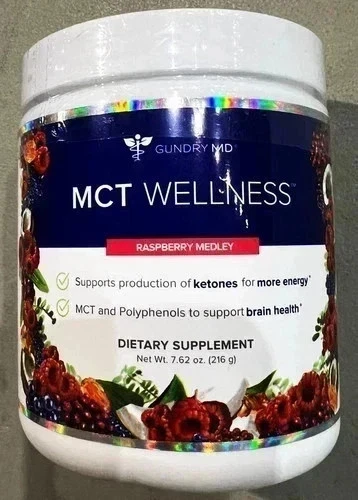 Gundry MD MCT Wellness Powder Raspberry Medley Flavor 216g