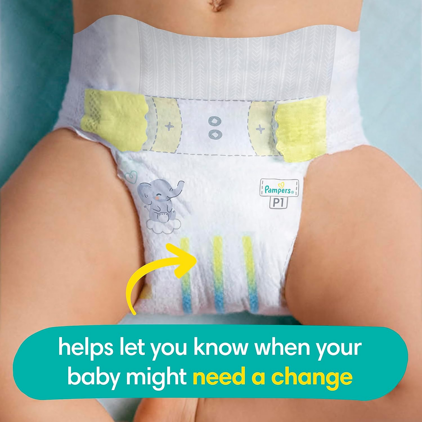 Pampers Baby Diapers - Swaddlers - Size P1, 27 Count, Ultra Absorbent Disposable Preemie Diaper