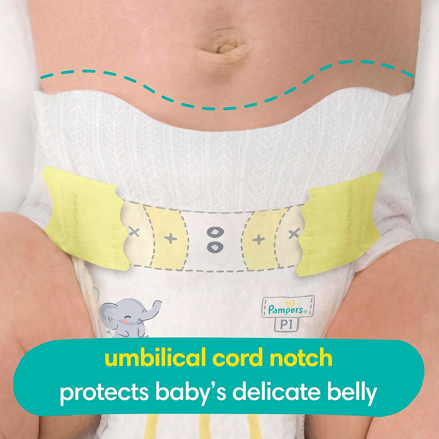 Pampers Baby Diapers - Swaddlers - Size P1, 27 Count, Ultra Absorbent Disposable Preemie Diaper