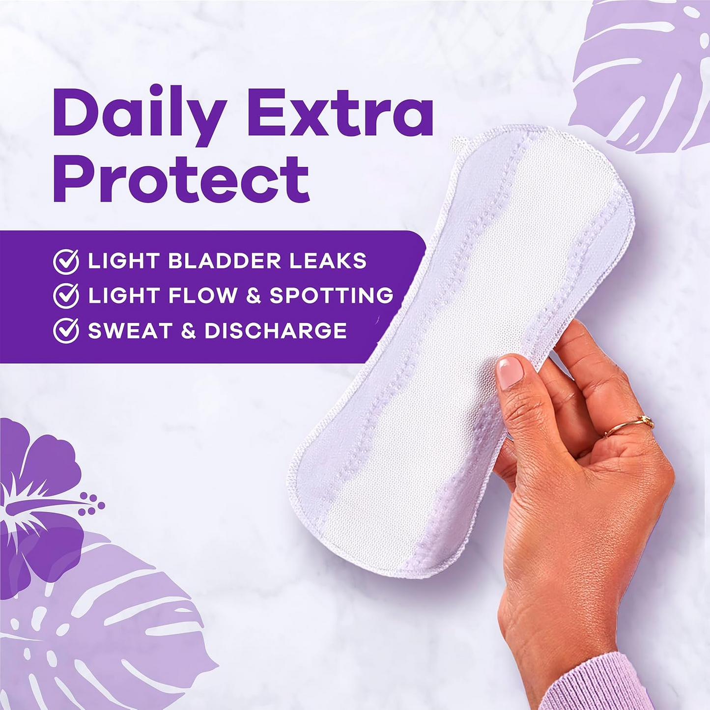 Always Daily Extra Protect Liners, Long Length, Unscented Panty Liners, 108 Count