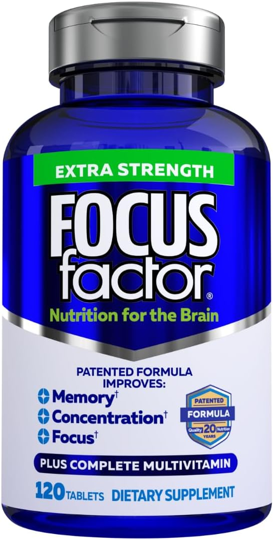 Focus Factor Extra Strength Brain Supplement – 120 Count