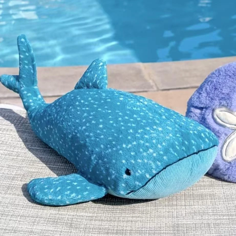 High-Quality Plush Whale Shark Toy – Soft Stuffed Ocean Animal with Dust Bag