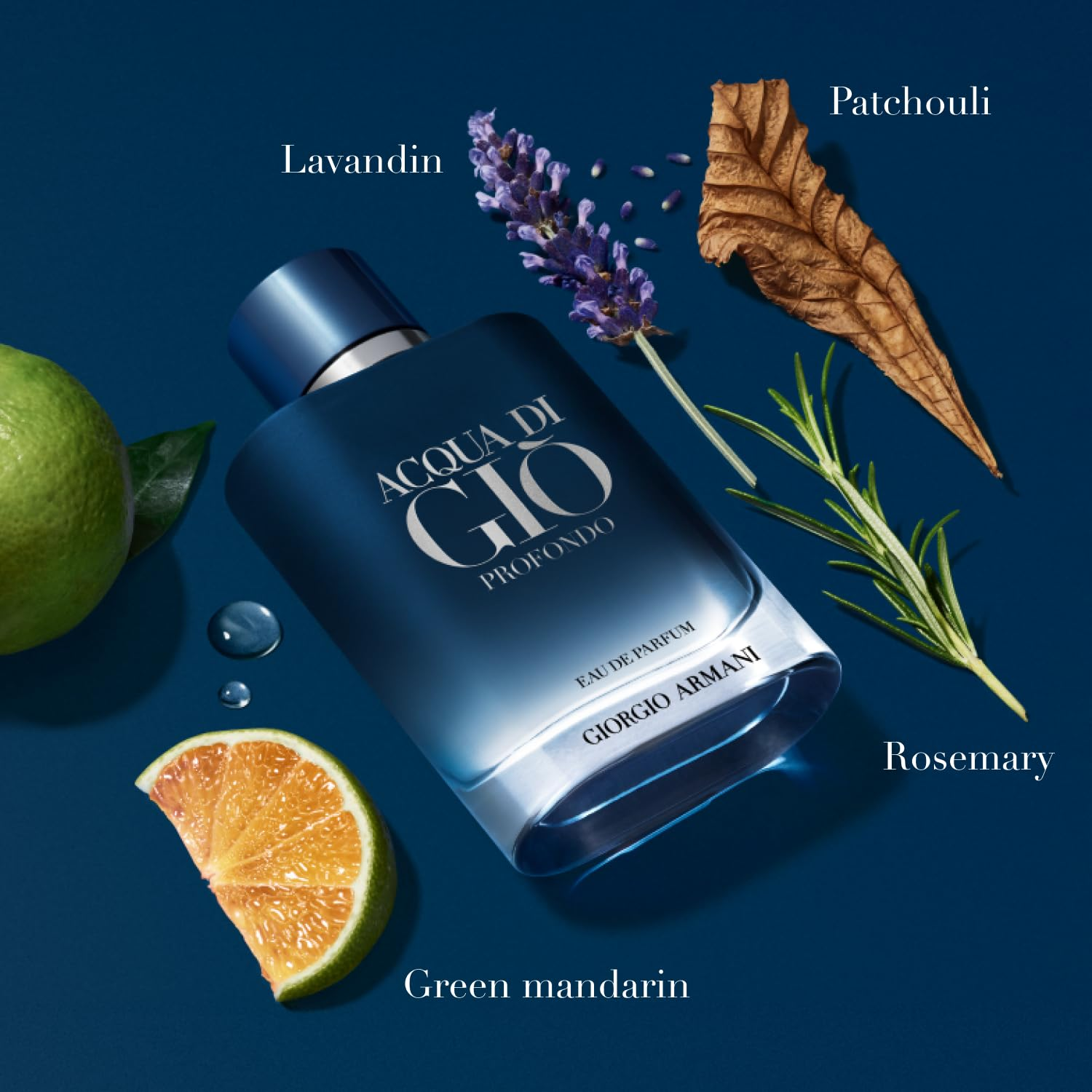 Men’s Eau de Parfum 3.4 oz (100ml) Inspired by Acqua di Giò – Fresh Marine Citrus Scent