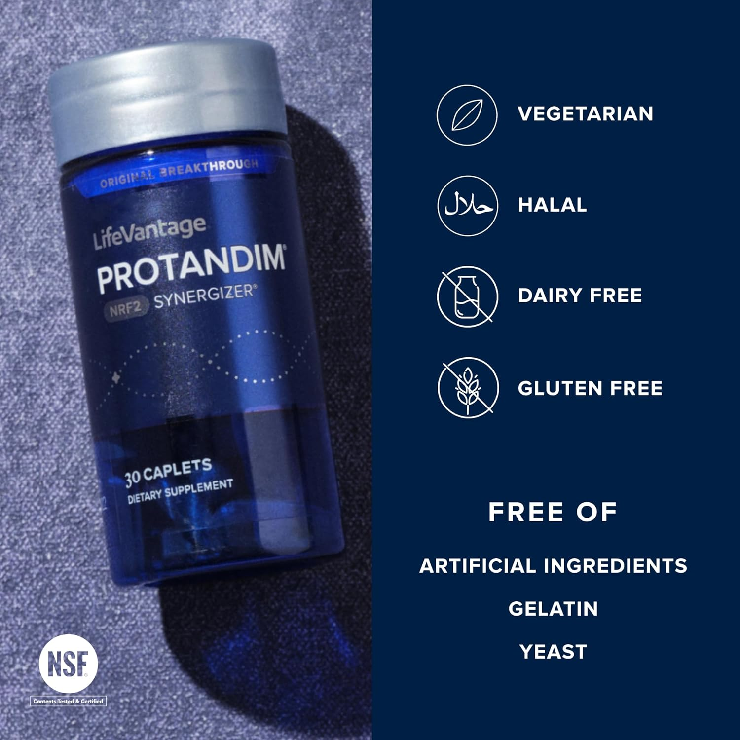 Protandim Nrf2 Synergizer – Nrf2 Activator Antioxidant Supplement for Healthy Aging & Cellular Health | Ashwagandha, Turmeric, Milk Thistle | 30 Caplets