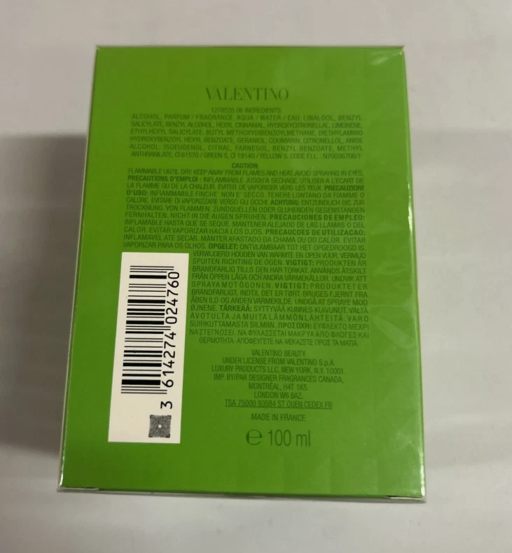 Valentino Donna Born in Roma Green Stravaganza 3.4oz 100ml Women's Eau de Parfum